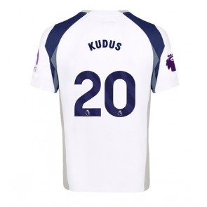 Tottenham Hotspur Mohammed Kudus #20 Hjemmebanetrøje 2025-26 Kortærmet